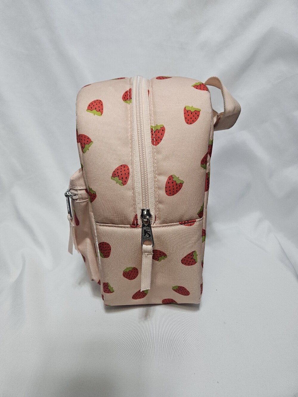 JanSport Strawberry Print Insulated Lunch Bag Pink Lunch Box Cute Fruit Pattern - Picture 5 of 9